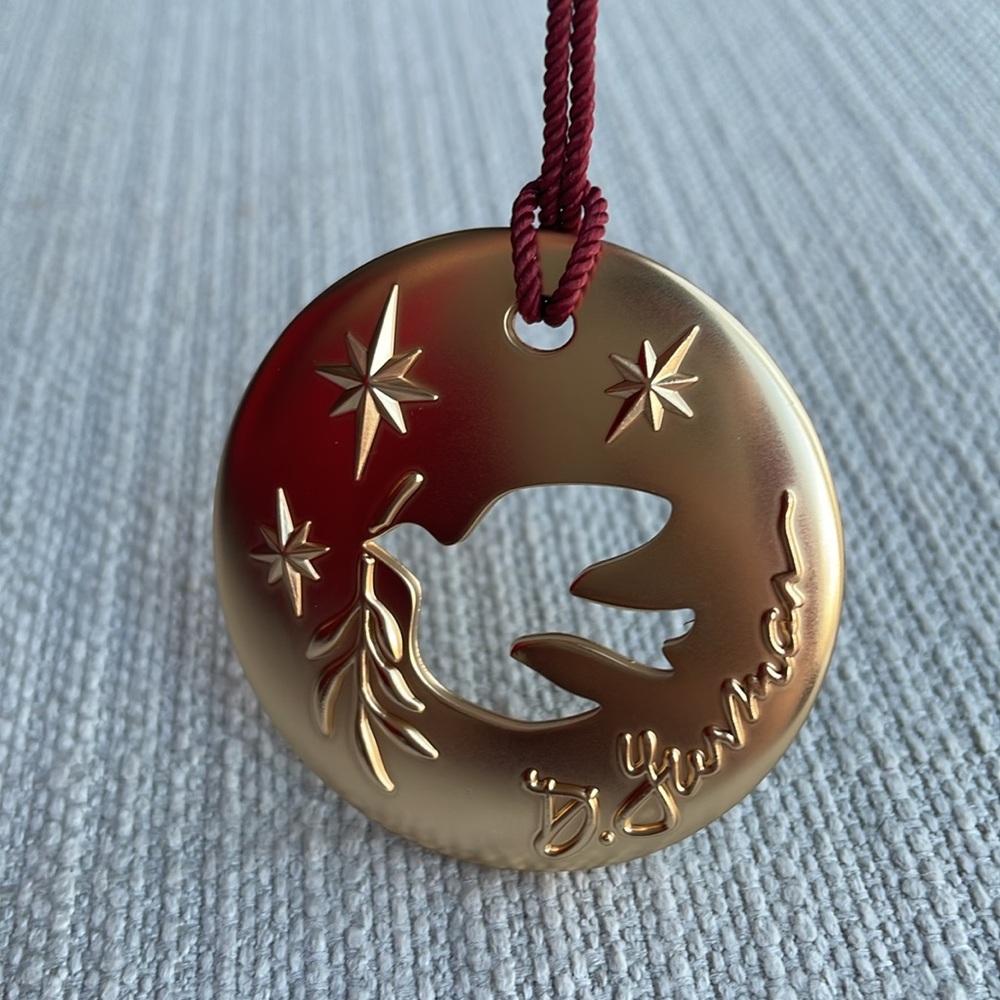 David Yurman Angelika Holiday Collectable Gold holiday Ornament